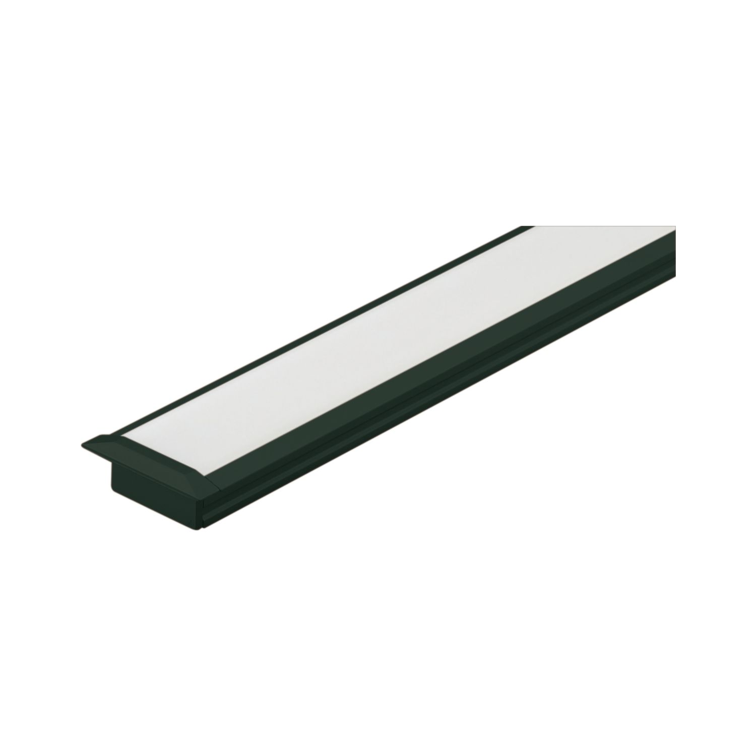 Bilton Endkappe zu Aluminium Einbauprofil YT01, Aluminium schwarz