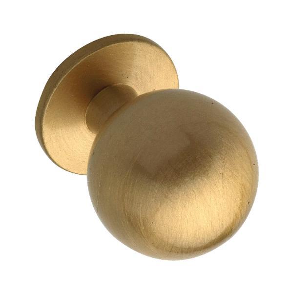 Porro Knopf Isse ø 20 mm, Tiefe 27 mm, Messing matt ()