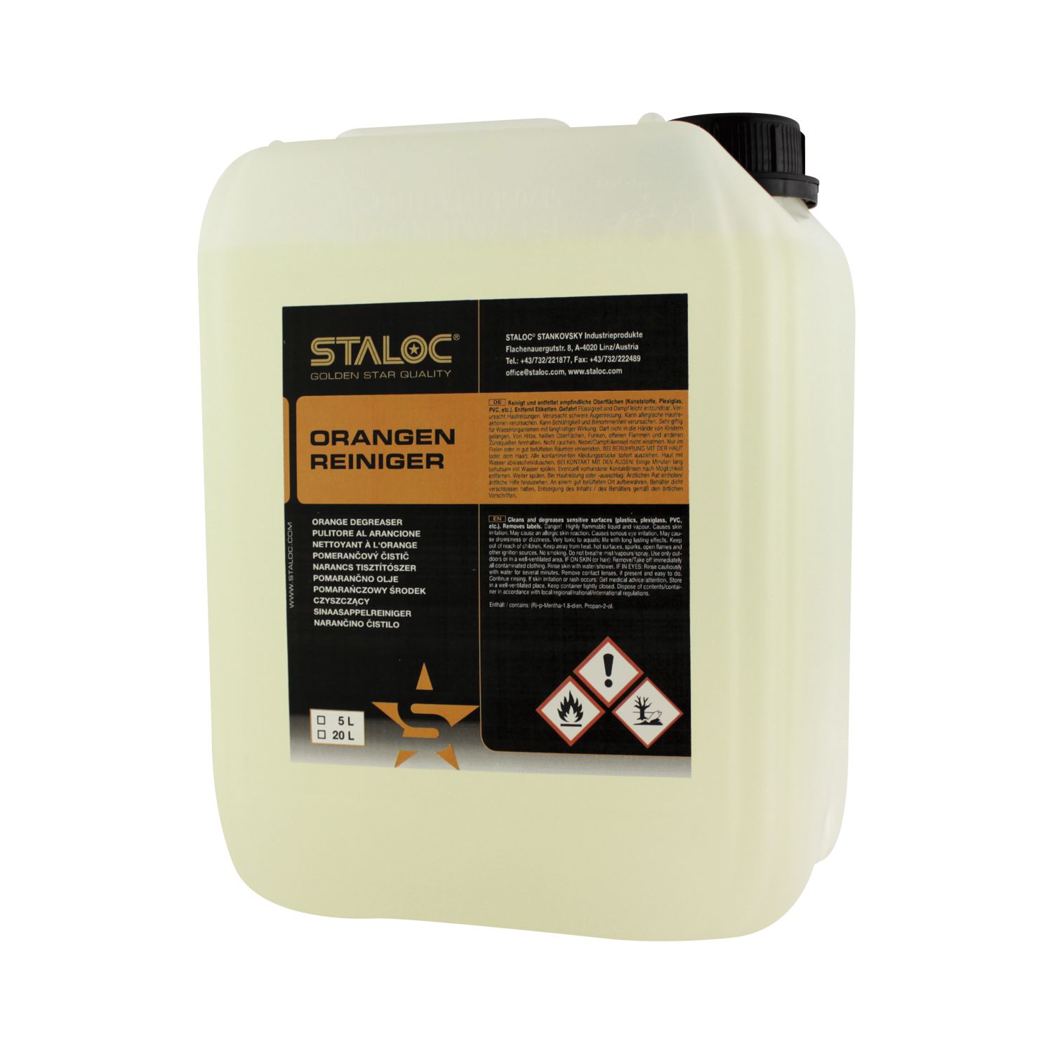 STALOC ProSolve Orangenreiniger 5 Liter Kanister