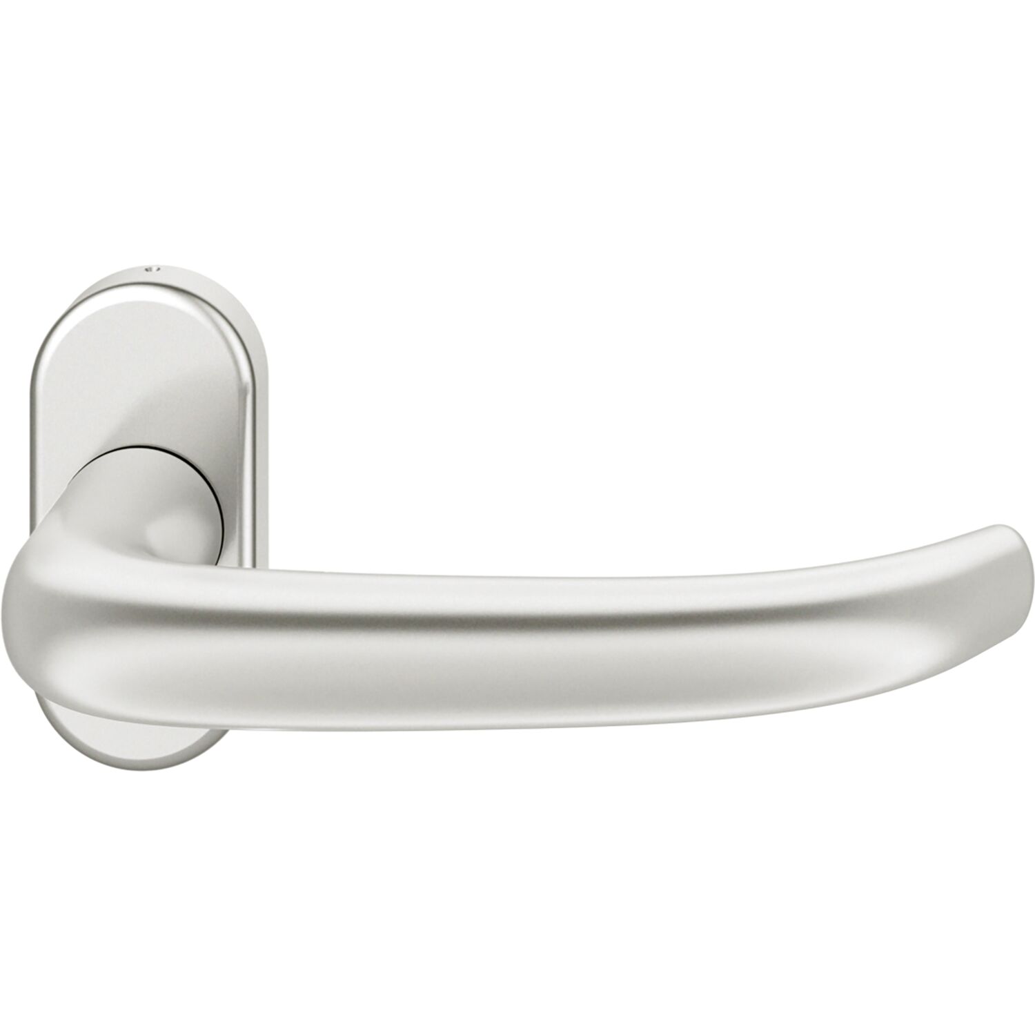 FSB FH-Rahmentürdrücker 09 1053 Hochhaltefeder B ovale Rosette Aluminium silber