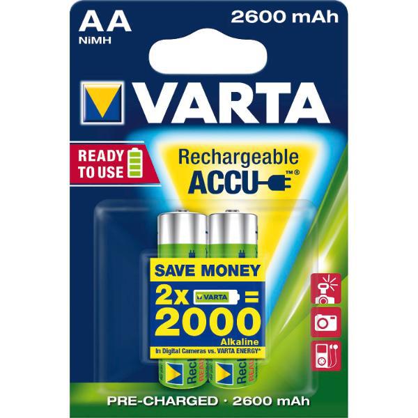 Varta Batterie Recharge Akku Power HR6/AA 1,2 Volt (2St)