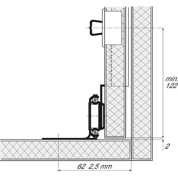 Accuride 1316 Synchronsteuerung, Schienenlänge 500 mm