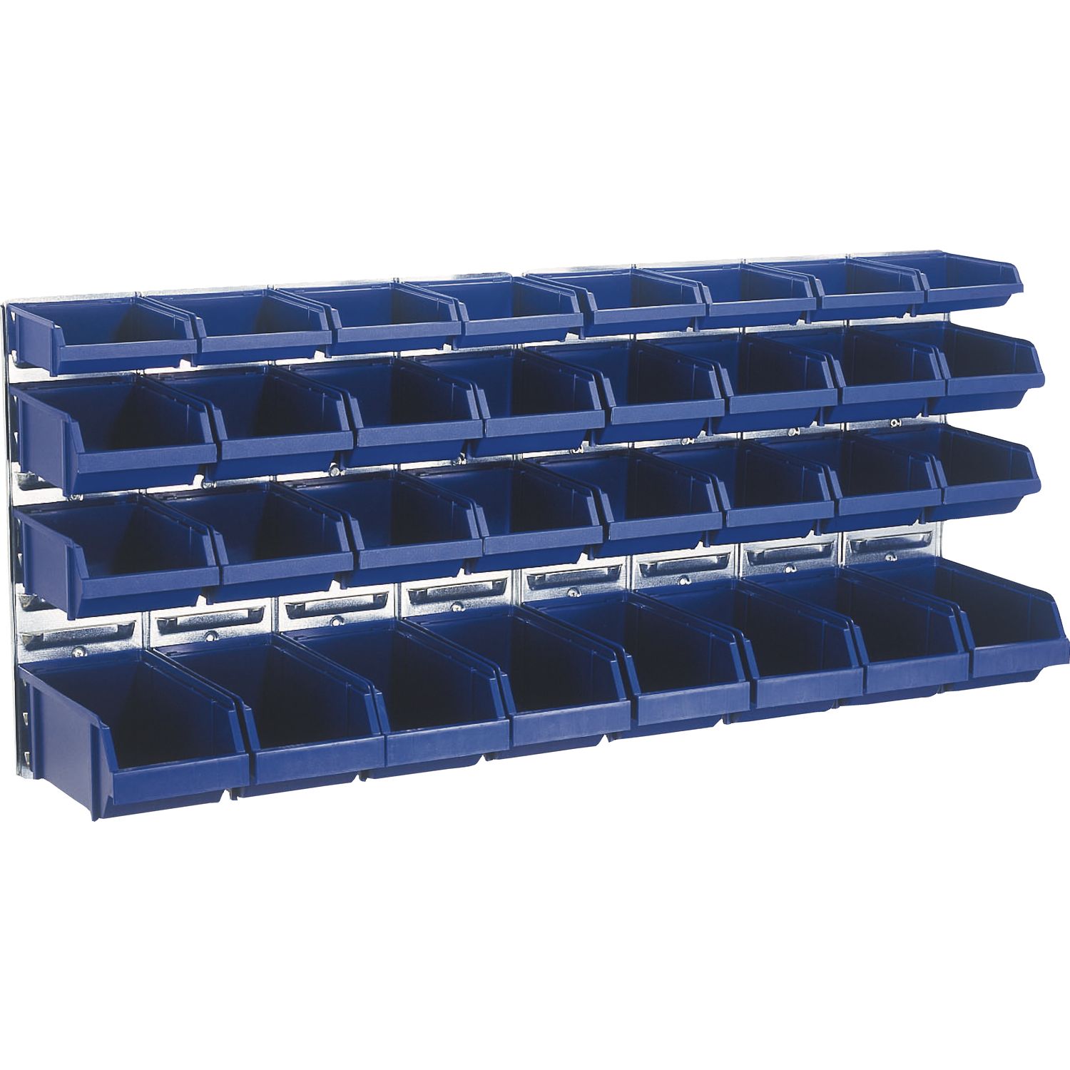 raaco Wandpaneel BWP 32-MIX 1040 x 440 mm mit 32 Sichtlagerkästen