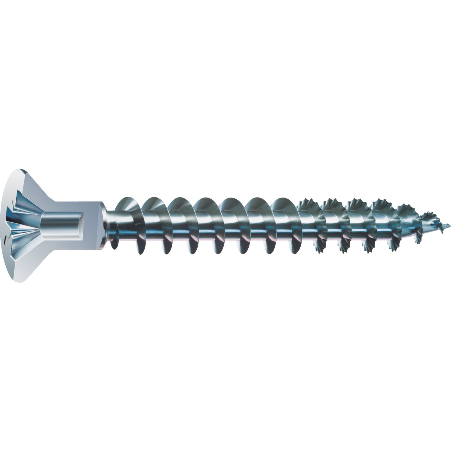 Spax Senkkopf 5.0x70 Vollgewinde Pozidriv 2 mit Kopflochbohrung WiroxSilber (2000Stk)