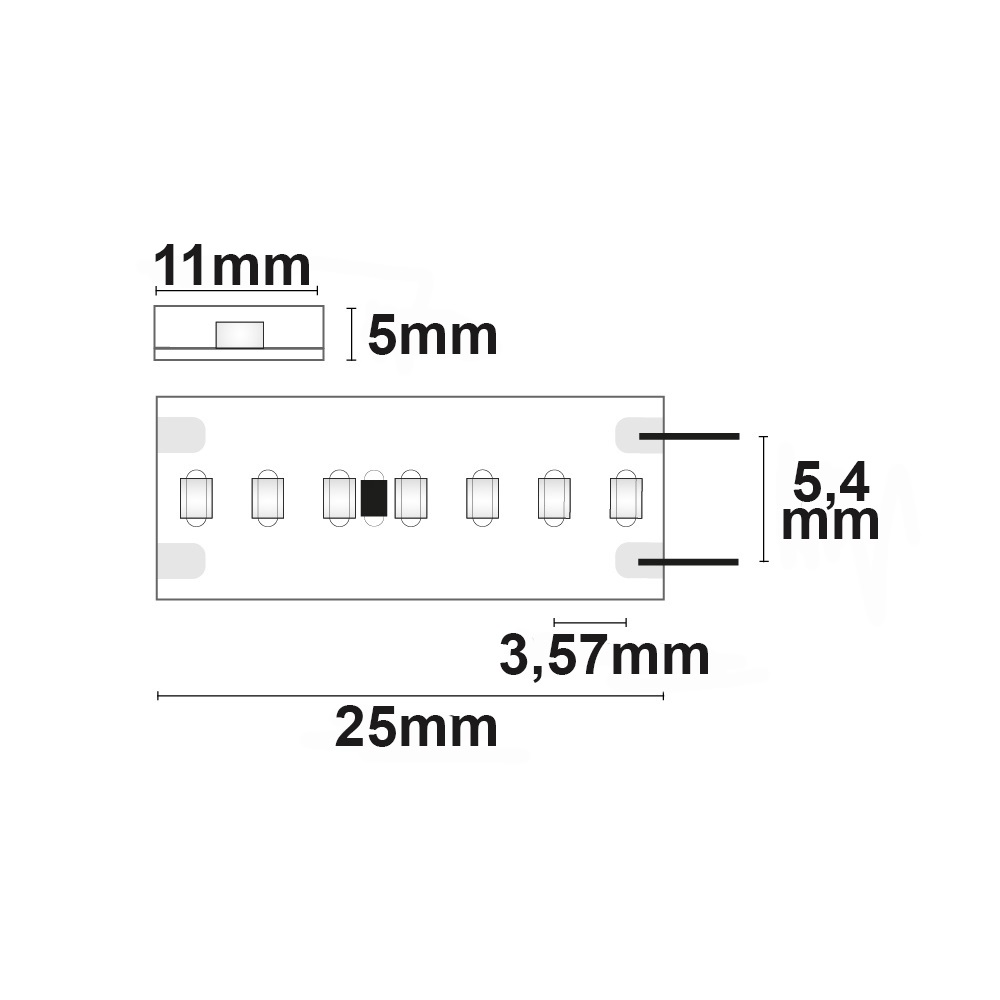 ISOLED LED CRI927 Linear11 Flexband 24V DC 15W IP54 2700K 5m Rolle 280 LED/m