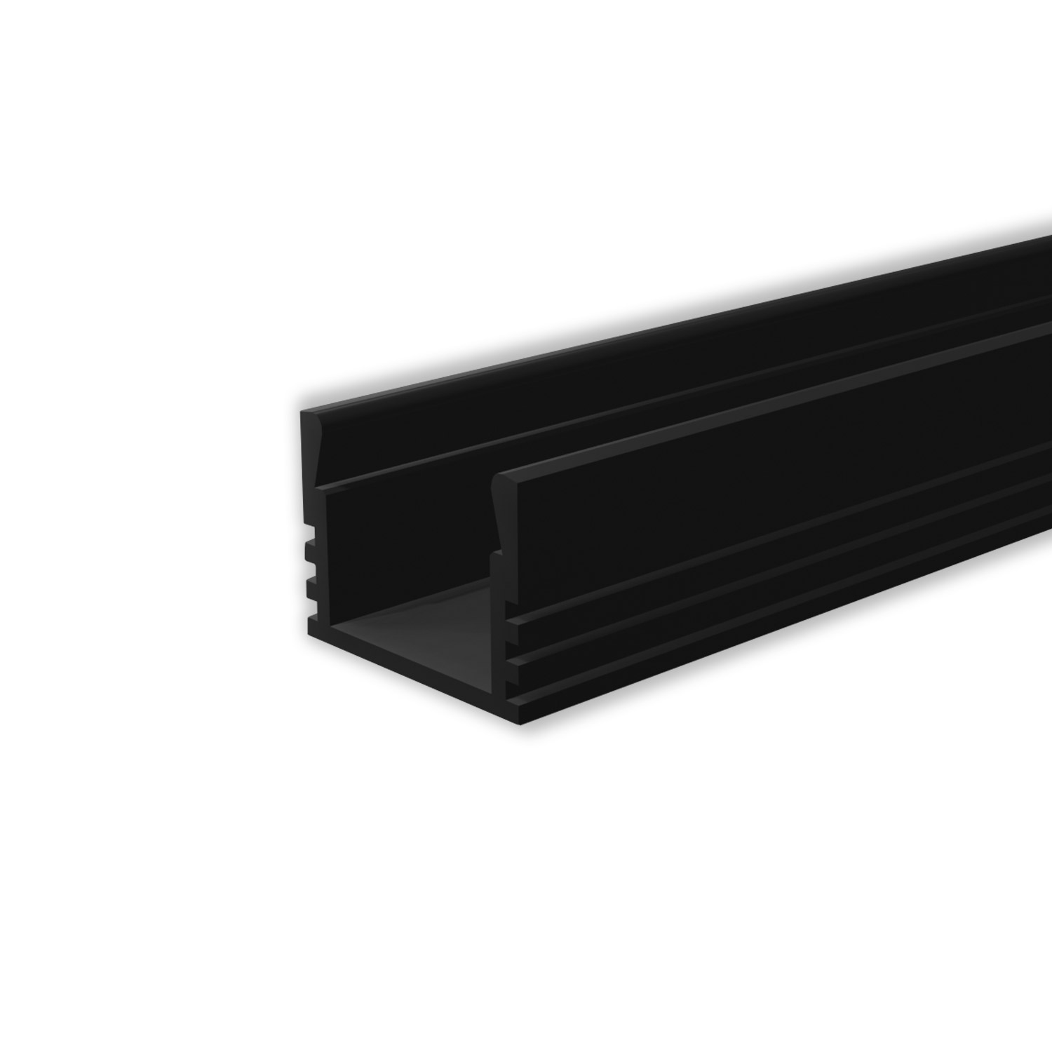 ISOLED LED Montageprofil MAXI-AB V2 schwarz RAL9005 L: 200cm