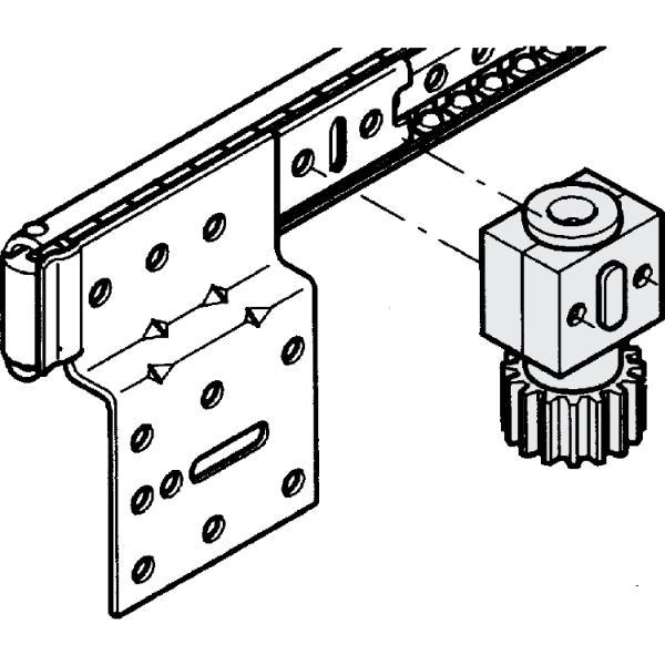 Accuride 1316 Synchronsteuerung, Schienenlänge 500 mm