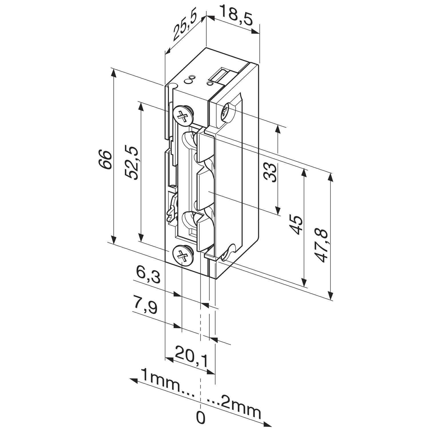 effeff Austauschstück mit Entriegelung Type 118E.13 ProFix2