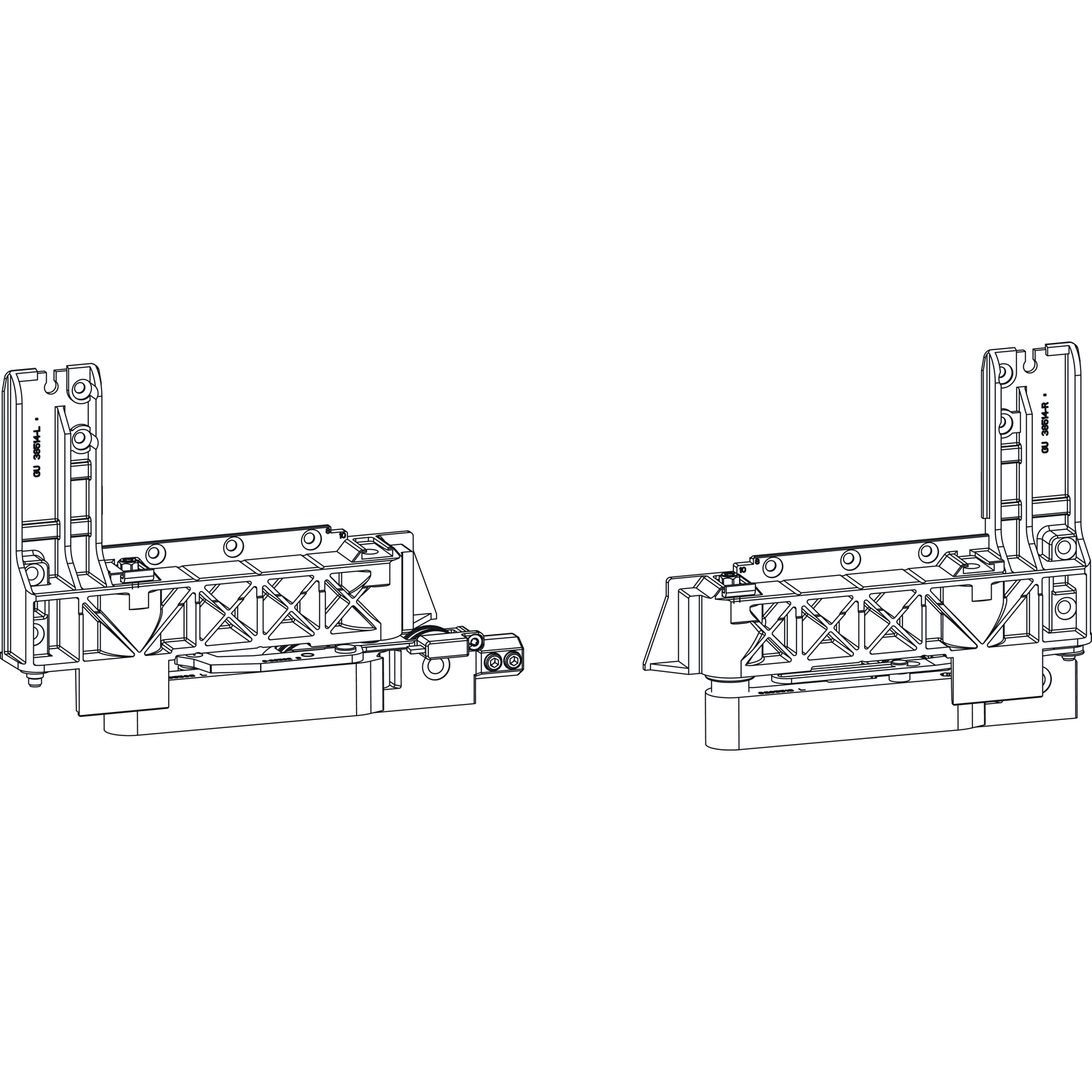 GU -966/200 Grundkarton Laufwagen, links, 180 kg