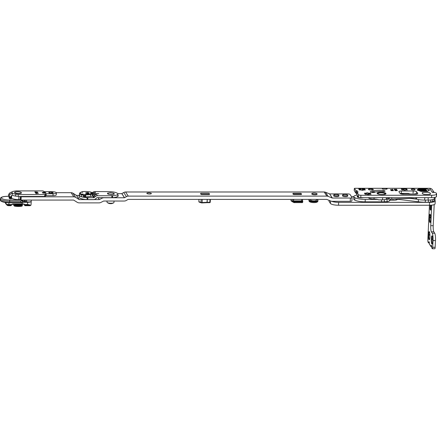 Maco #217479 MACO DK-Scherenarm POWER 13V Holz/PVC FT30 FFB 370-800 mm silber links (217479)