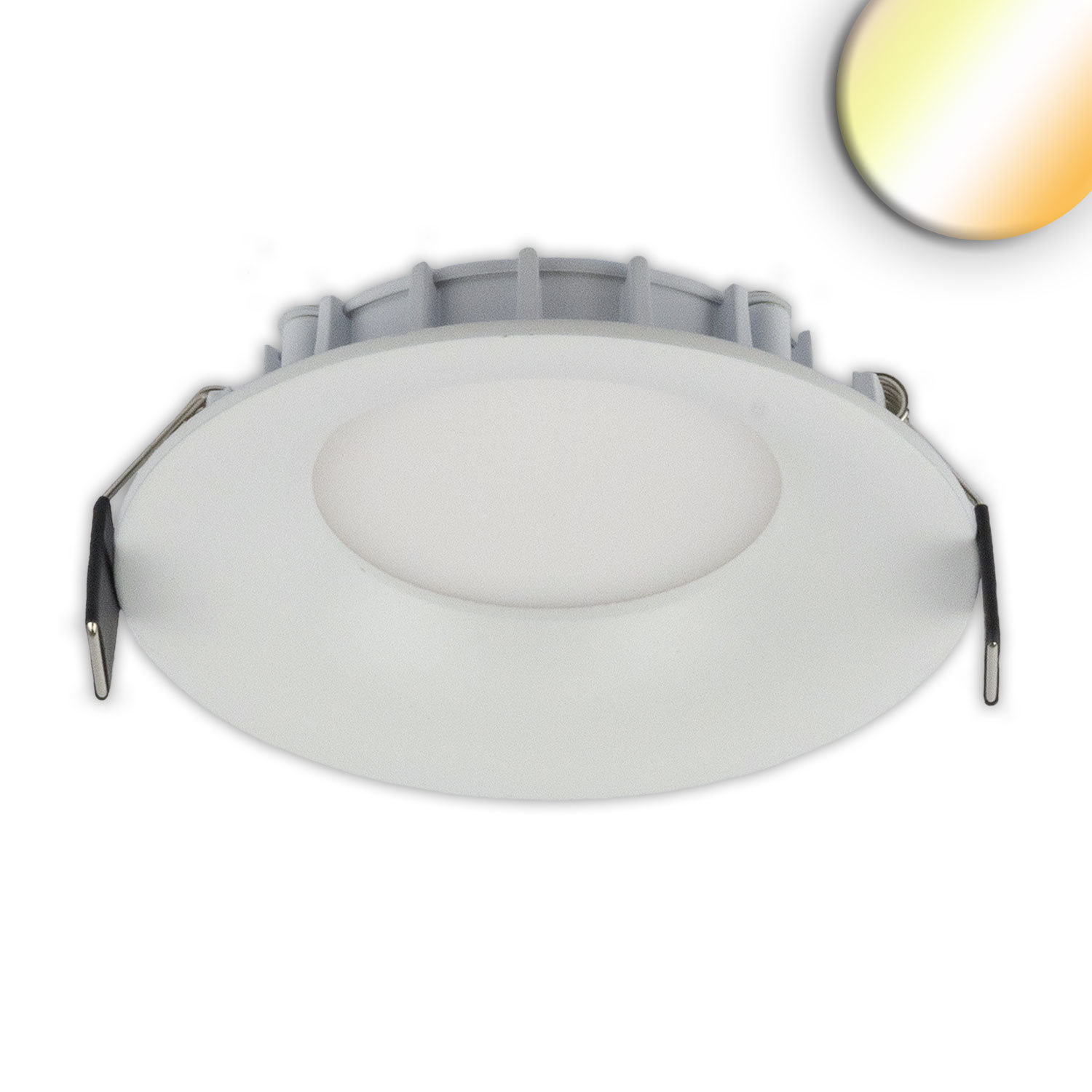 ISOLED LED Downlight 8W ultraflach ColorSwitch 2600|3100|4000K dimmbar