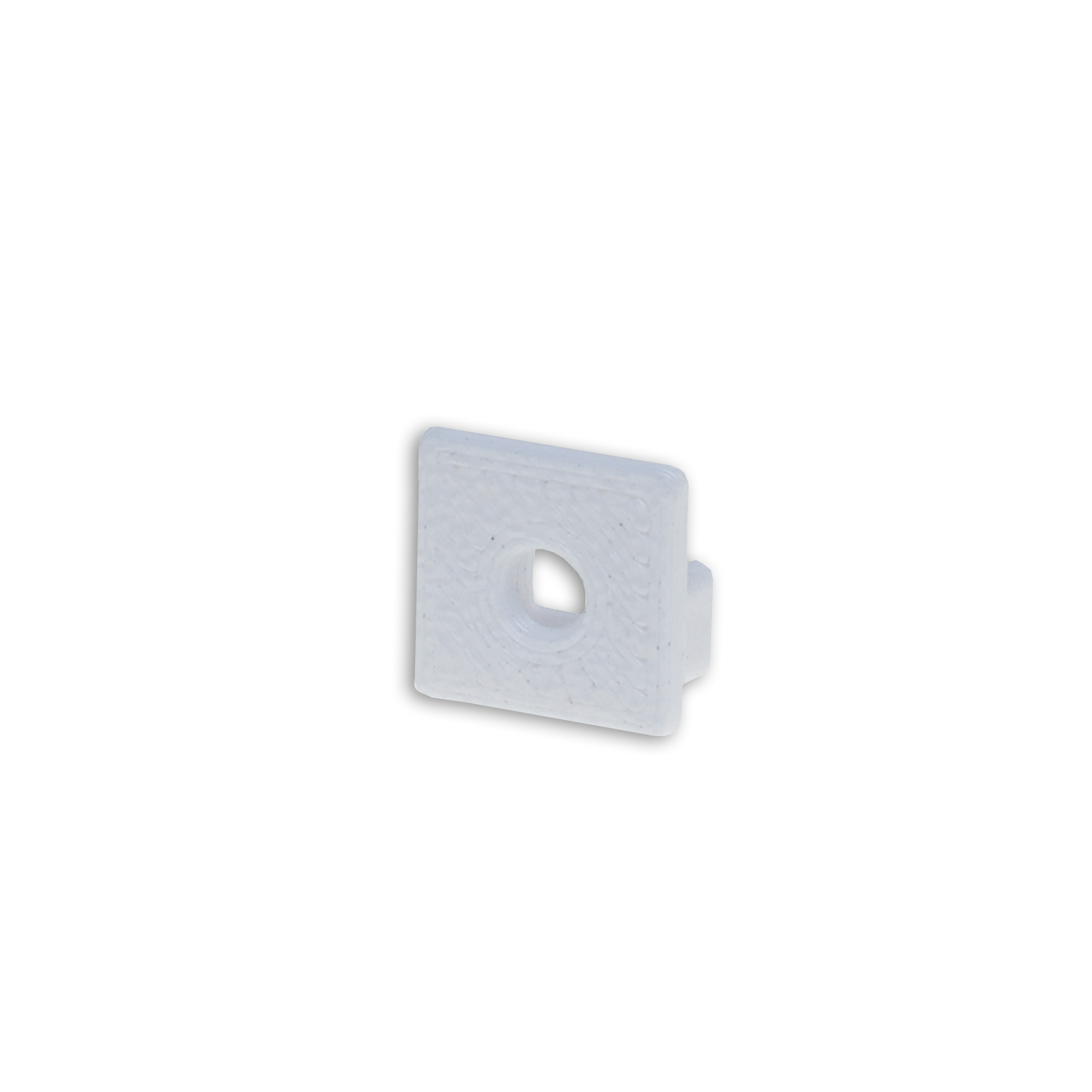 ISOLED Endkappe EC219 weiß für LED Fliesenprofil UP8 mit Kabeldurchführung
