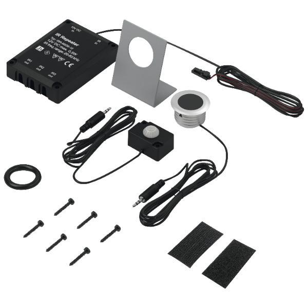 Infrarot-Repeater Set, inkl. Linse, Empfänger, Aufsteller und Netzgerät ()