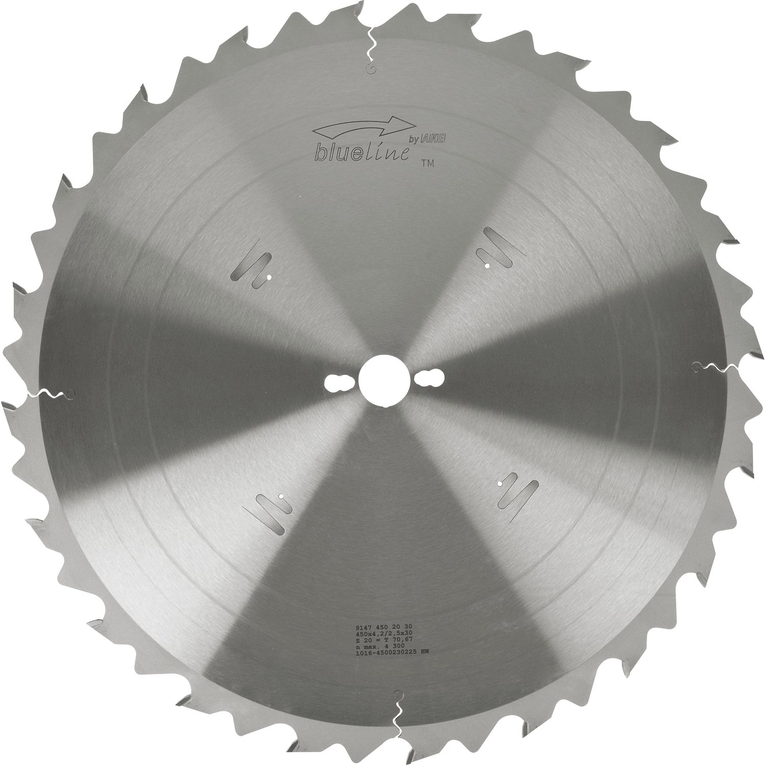 AKE Kreissägeblatt HW ø 450 x 2,5 x 30 mm Z20 Wechselzahn (WZ/SPD) positiv