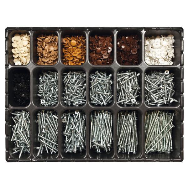 SCH-Sortimentskoffer SPAX® Kopflochschrauben PZ / Abdeckkappen ()