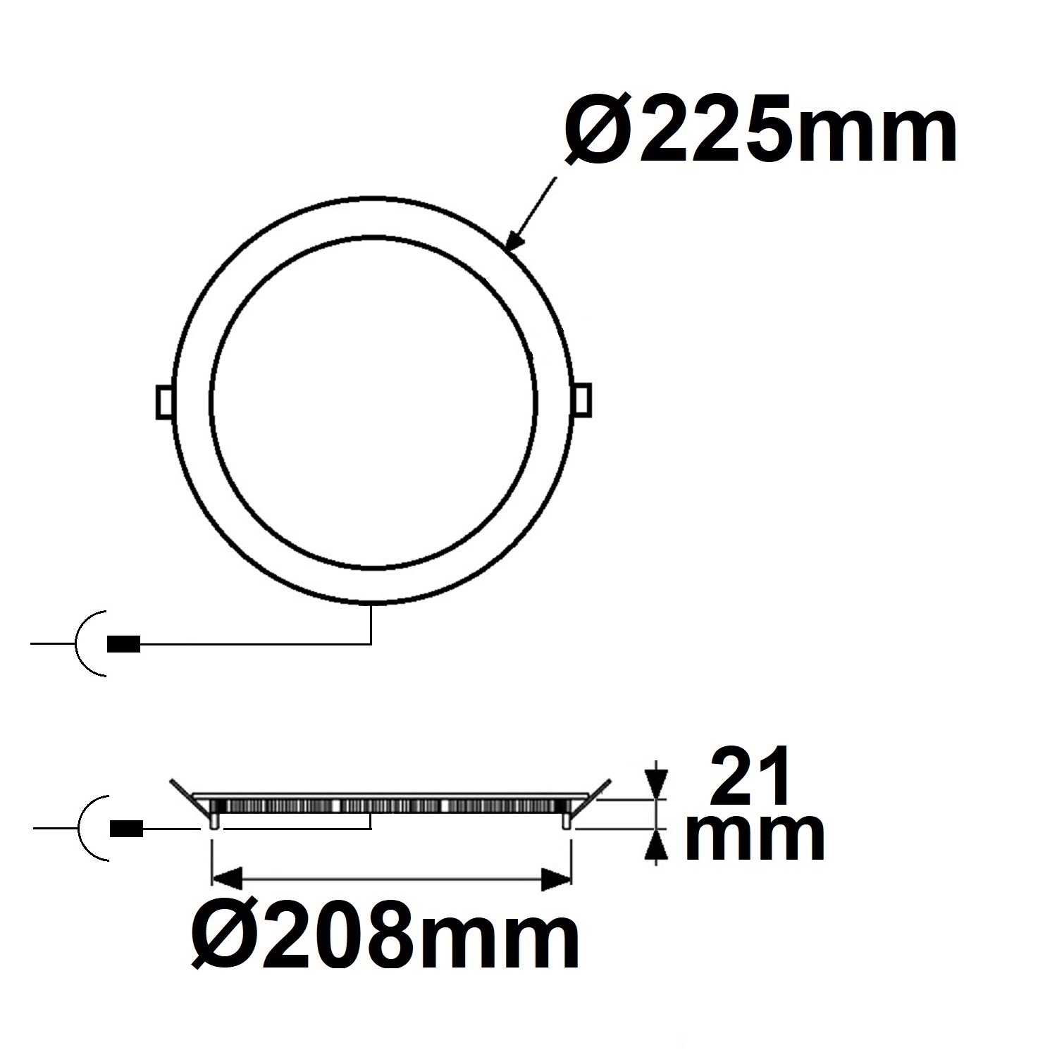 ISOLED LED Downlight 18W rund ultraflach blendungsreduziert weiß neutralweiß CRI90