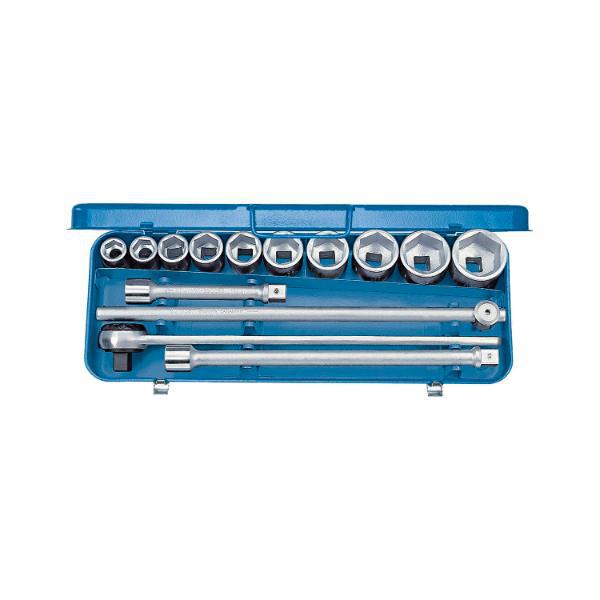 Gedore Steckschlüssel-Satz 32EMZ 3/4"vierkant mit Zahnradknarre 14-teilig