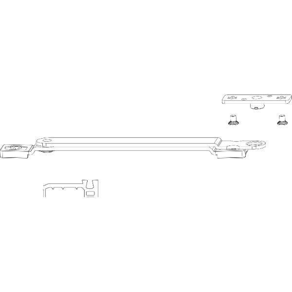 Maco #101519 MACO Drehbegrenzung PVC/TV, FFB 240-1300 mm, Typ 1, 80 kg, silber (101519)