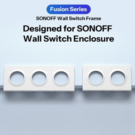 Sonoff Fusion Serie Orb Wand-Schalter Rahmen 2fach EF2G