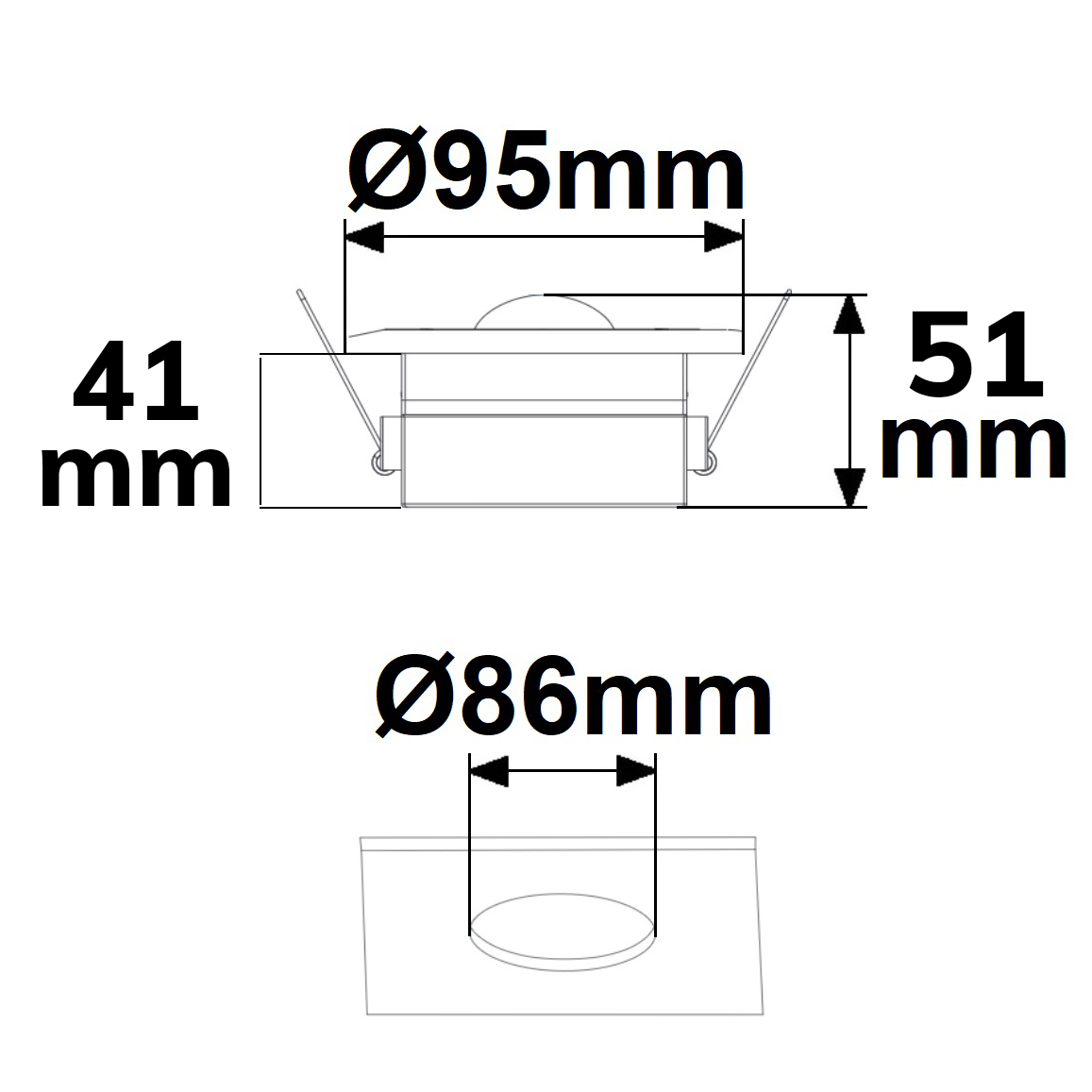 ISOLED Sys-Pro Funk/Switch/0-10V PIR Einbau-Bewegungsmelder mit Stand-By 230V AC 900 VA