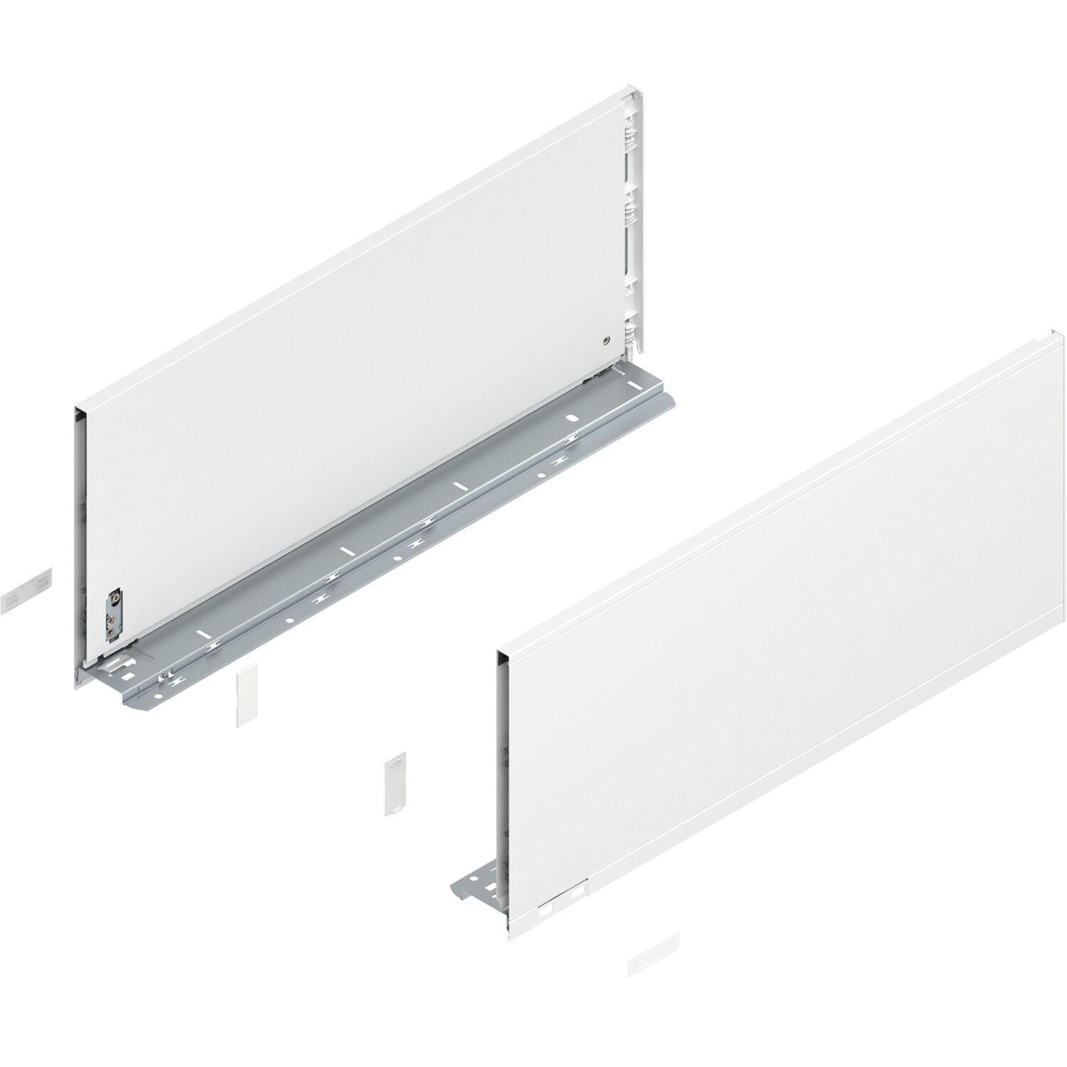 blum LEGRABOX pure Zarge Höhe F, NL 550, Seidenweiß-matt