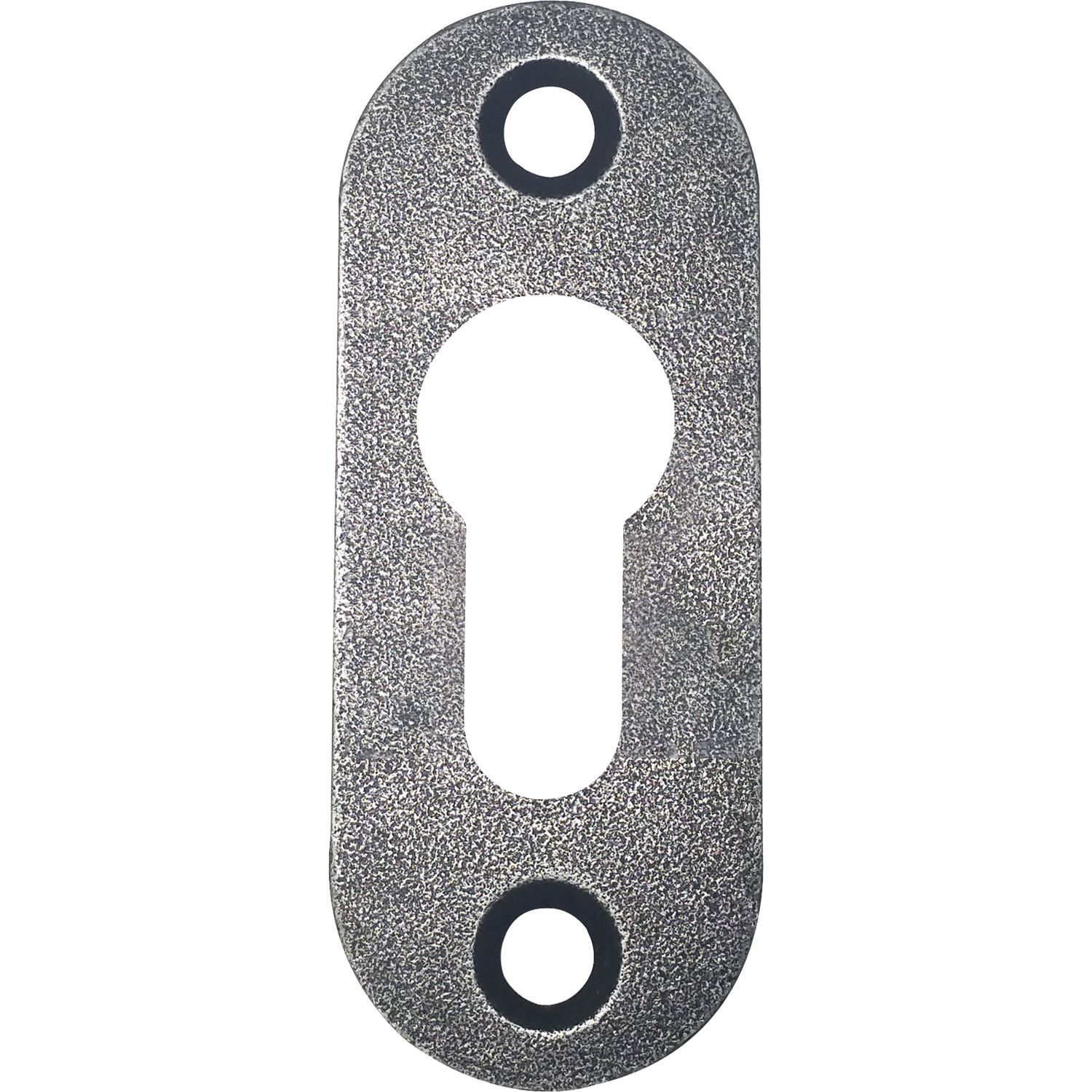 Halcö HALCÖ Zylinderrosette STUBAI, oval, 26 x 66 mm, verzinkt schwarz hell passiviert