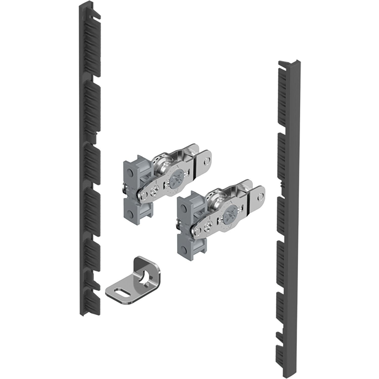 Hettich AvanTech YOU Frontverbinder Zarge Innenfrontprofil H 187 anthrazit