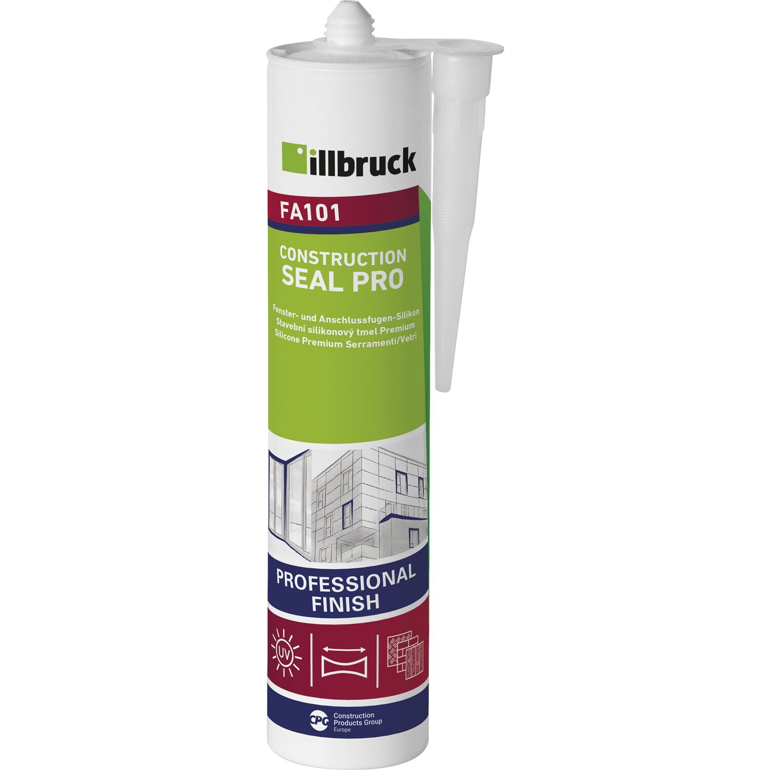 illbruck FA101 Fenster- und Anschlussfugen-Silikon 310ml betongrau