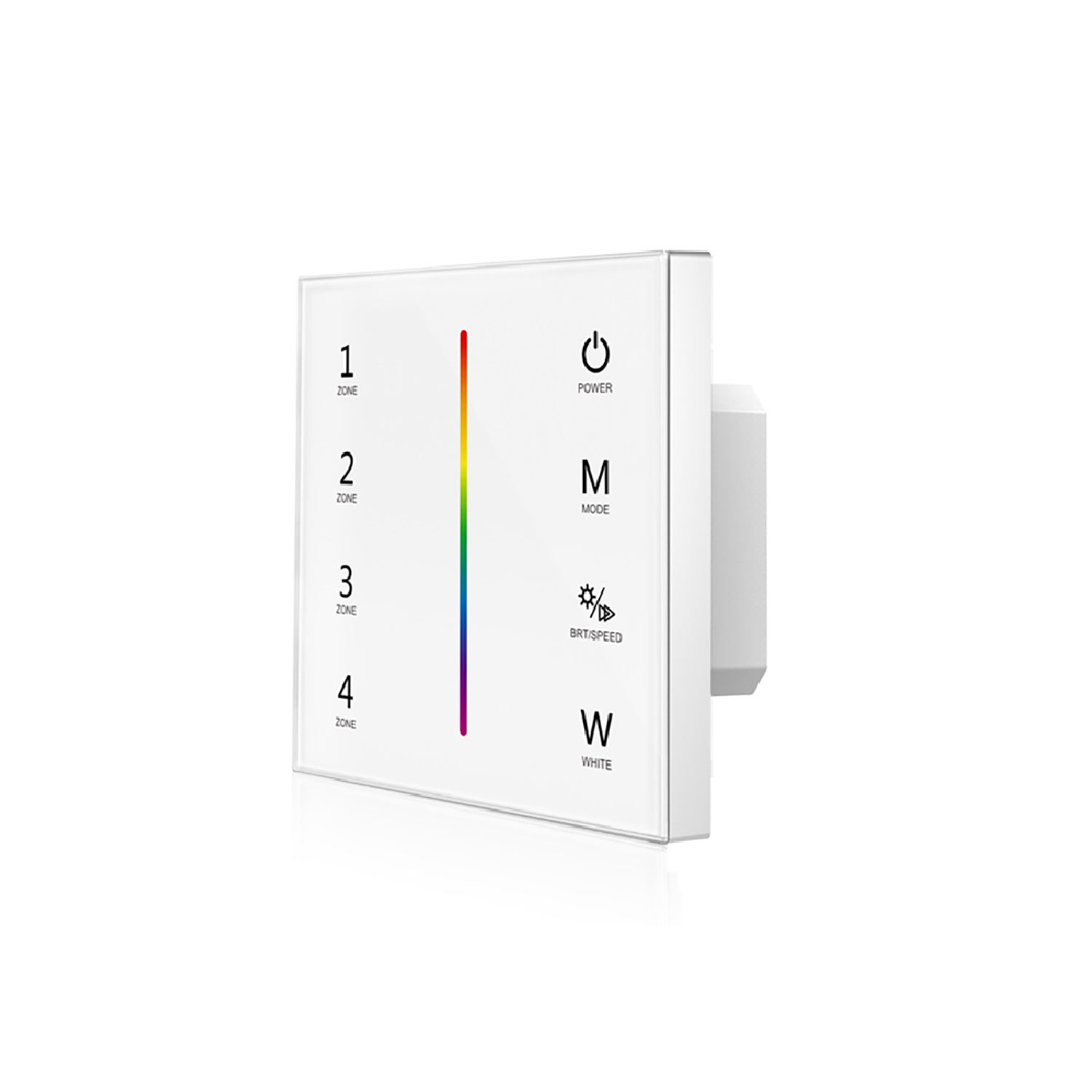 ISOLED Sys-Pro RGB+W 4 Zonen Einbau-Touch-Fernbedienung + DMX Output weiß 230V