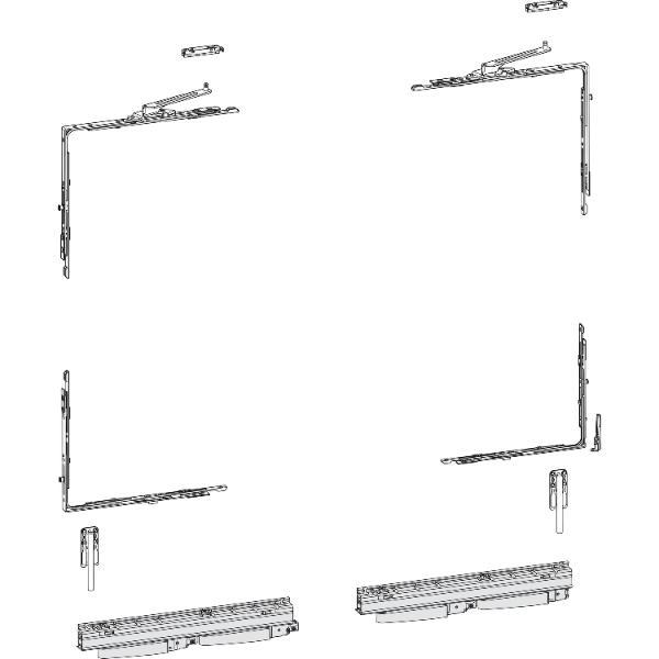 HAUTAU ATRIUM HKS 200 Z/TWIN Grundkarton, Versatz 13 mm, rechts, 200 kg