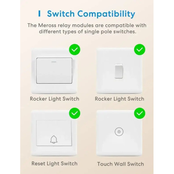 Meross Smarter Wandschalter WiFi Matter