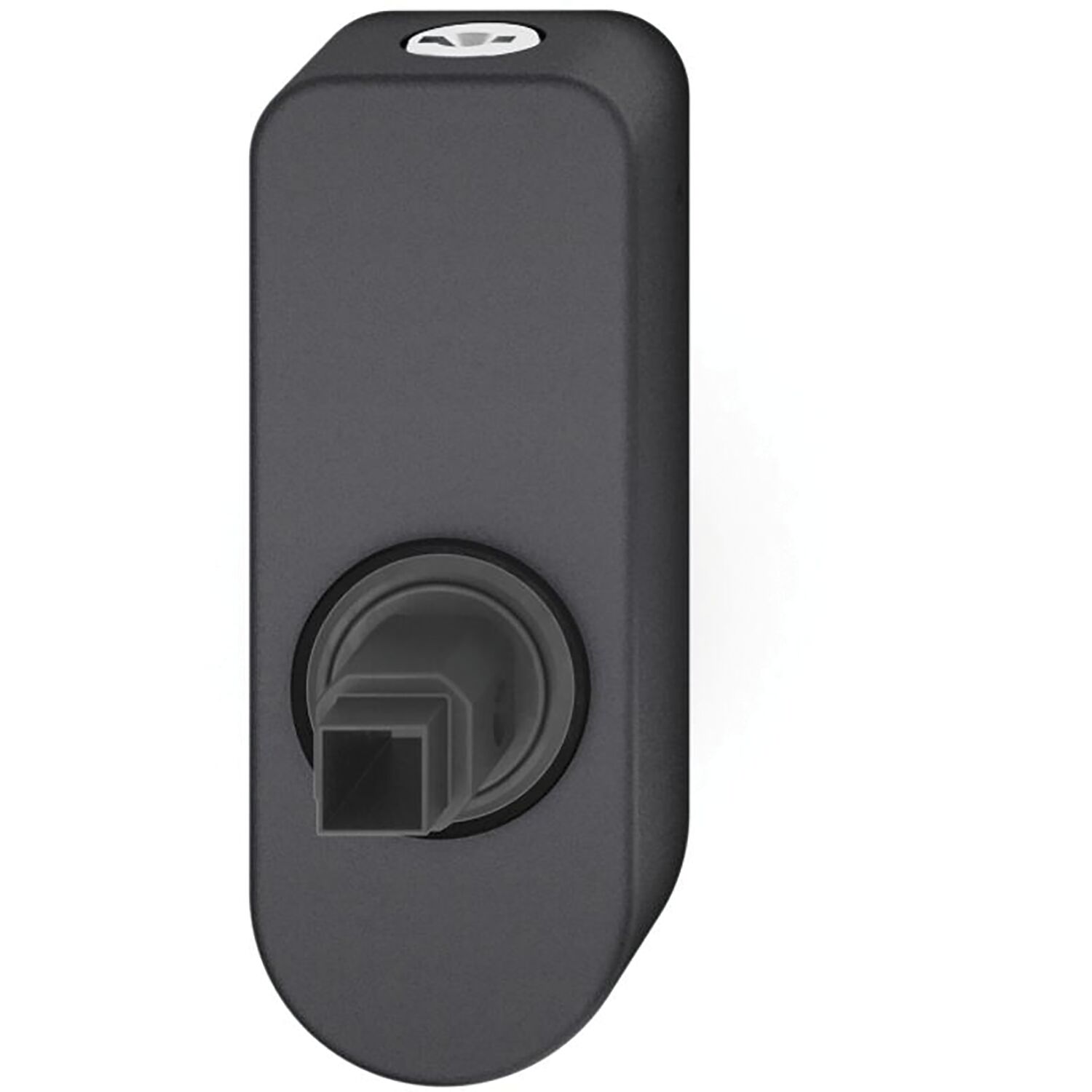 FSB Fenstergriff Adapter-Rosette oval abschließbar Aluminium schwarz matt