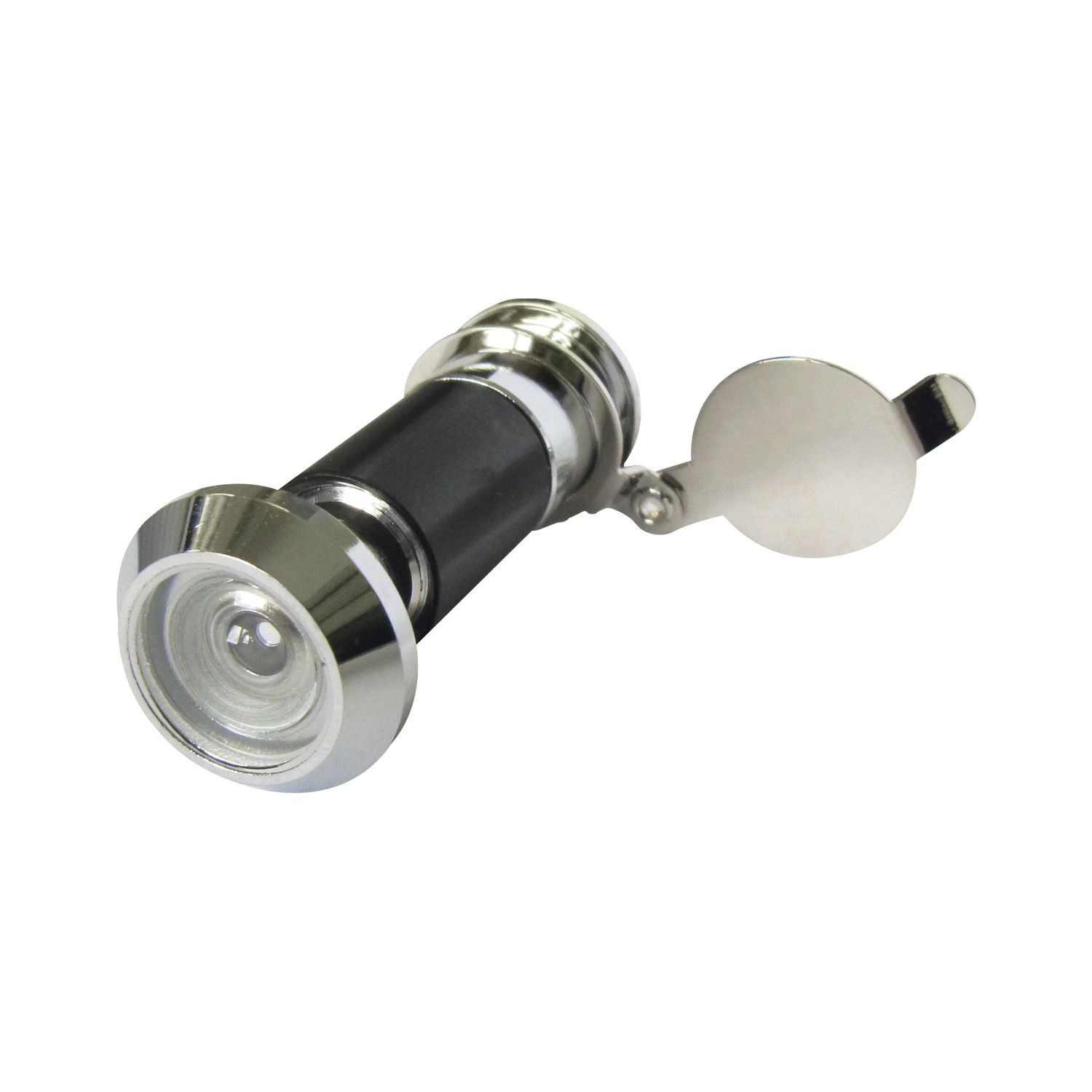 Grundmann GRUNDMANN Türgucker ø 14, Linse 170°, TS 40-50, Messing verchromt, feuerhemmend