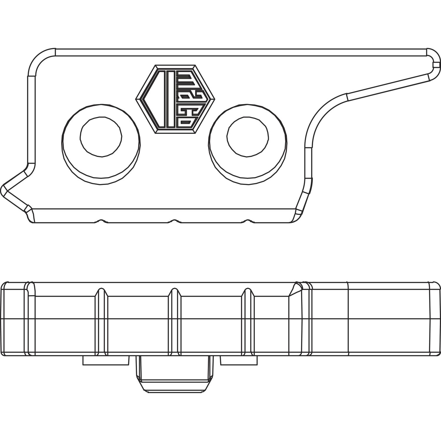 Maco #364746 MACO MM Hebeteil 12L, Eurofalz 20mm, 9V, mit Positionszapfen 8x4, links, silber