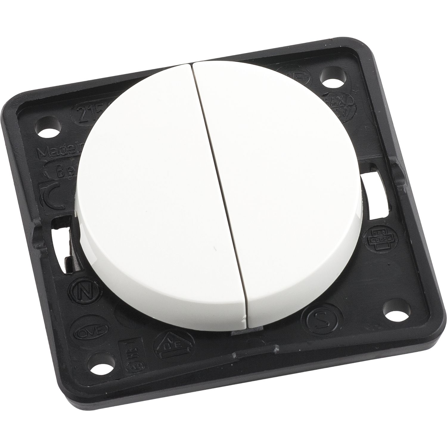Berker Integro Flow Pure Serienschalter polarweiß glänzend Berker Integro Flow Pure Serienschalter polarweiß glänzend