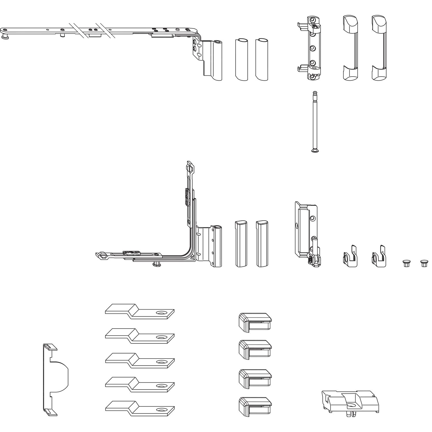 Winkhaus WINKHAUS Service Grundkarton GKT.RC-N.2.20-13.LS, Ü20/13V, FFB 601-1475mm,links
