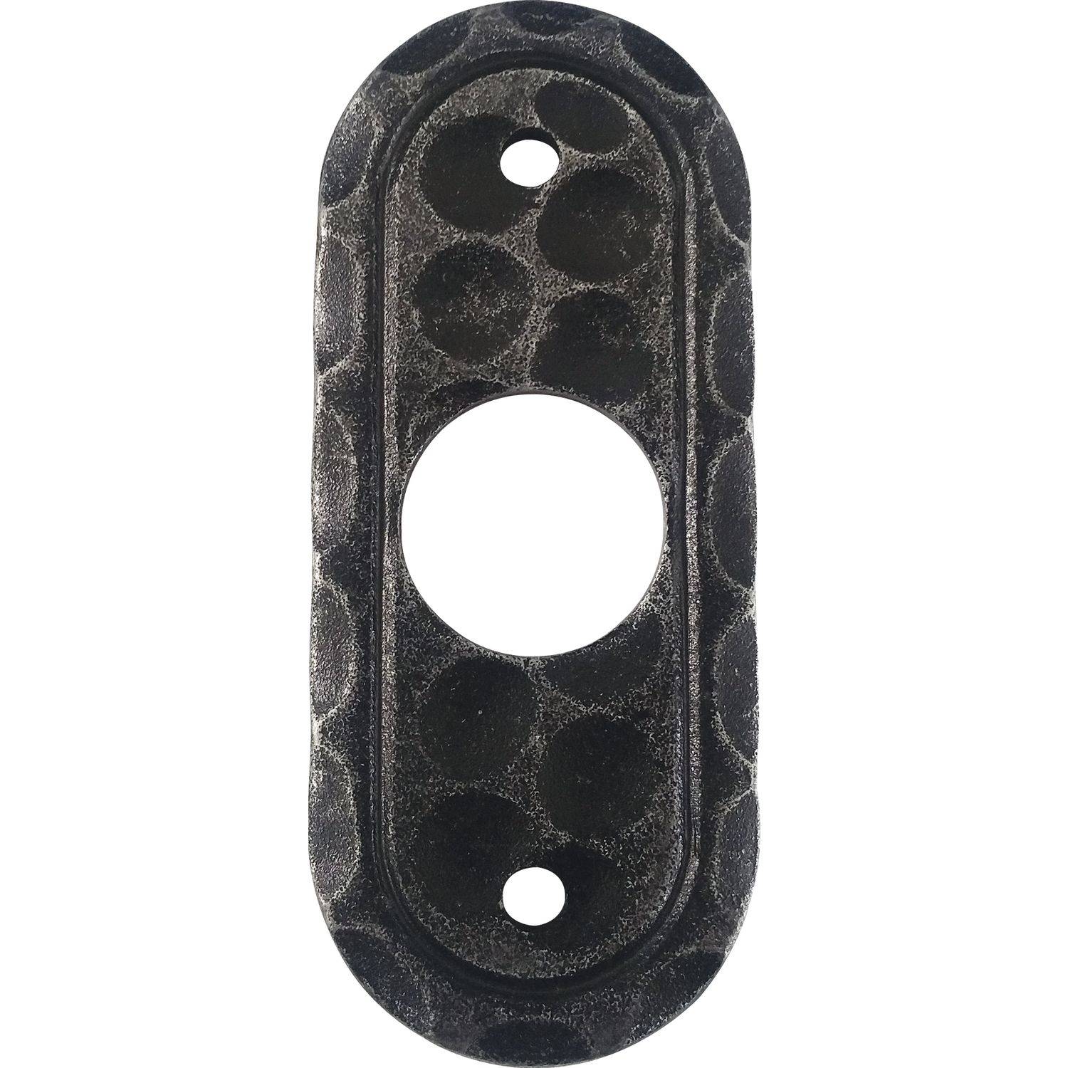 Halcö HALCÖ Drückerrosette SILL oval, 30 x 42 mm, verzinkt schwarz passiviert