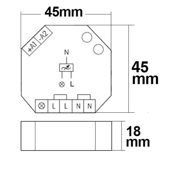 ISOLED Universal-Push Dimmer Eltako für dimmbare 230V Leuchtmittel/Trafos 400VA