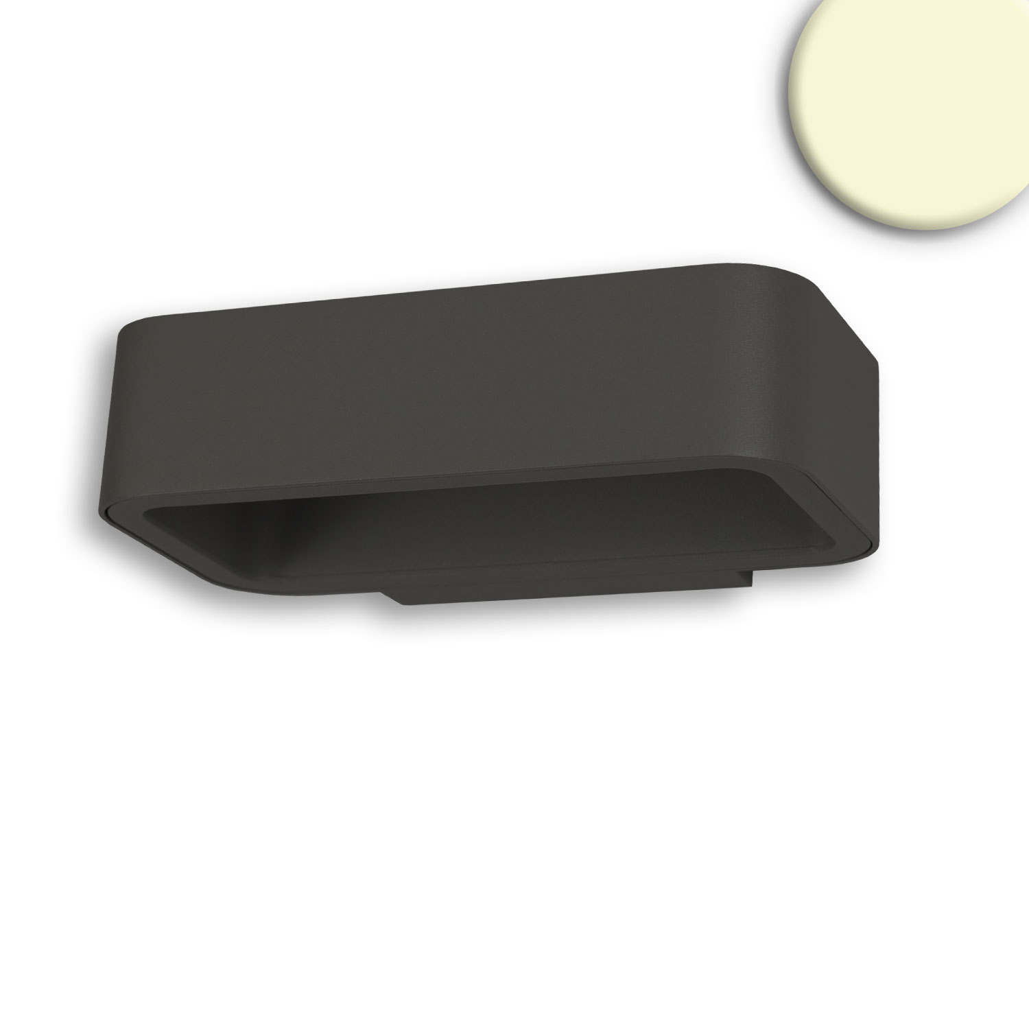 ISOLED LED Wandleuchte Up&Down 1x7W CREE IP54 anthrazit warmweiß
