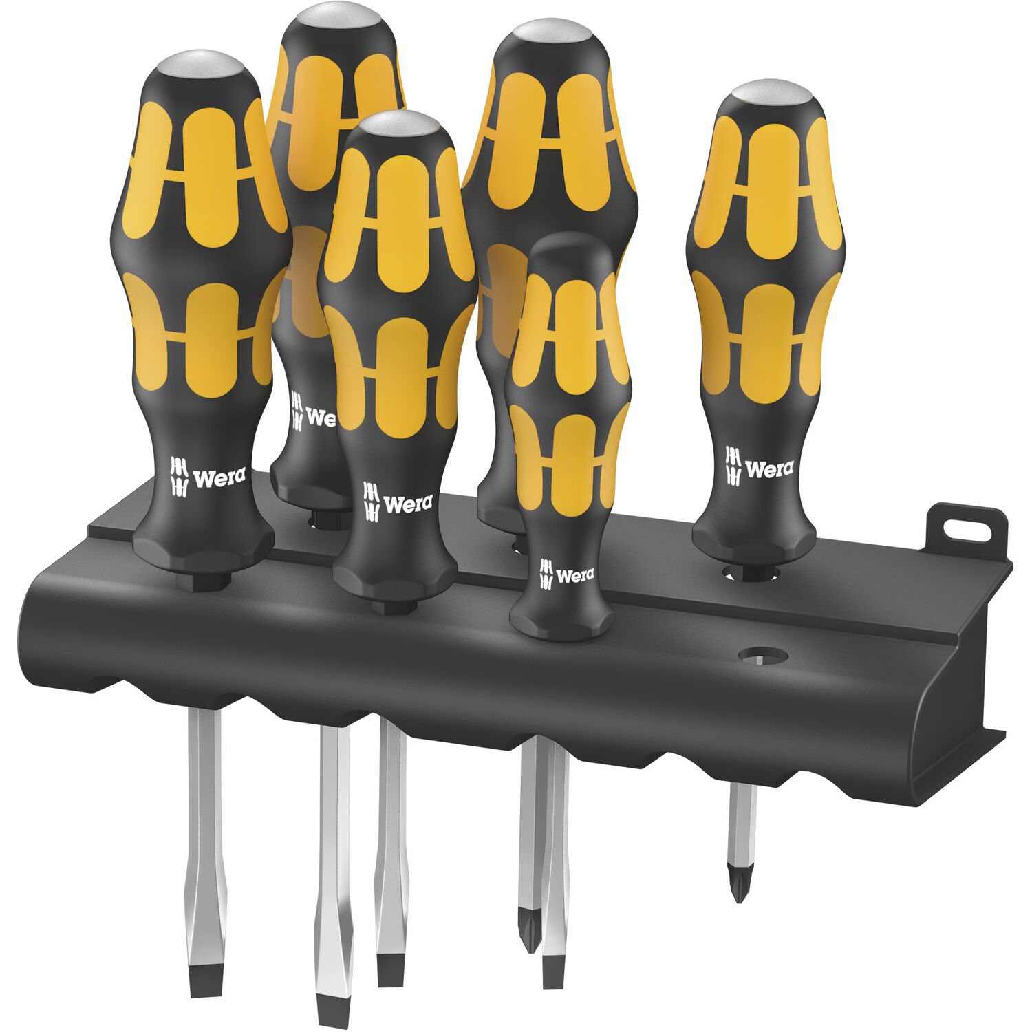 Wera Schraubendreher-Satz 932/918/6+Rack Schlitz/Pozidriv 6-teilig