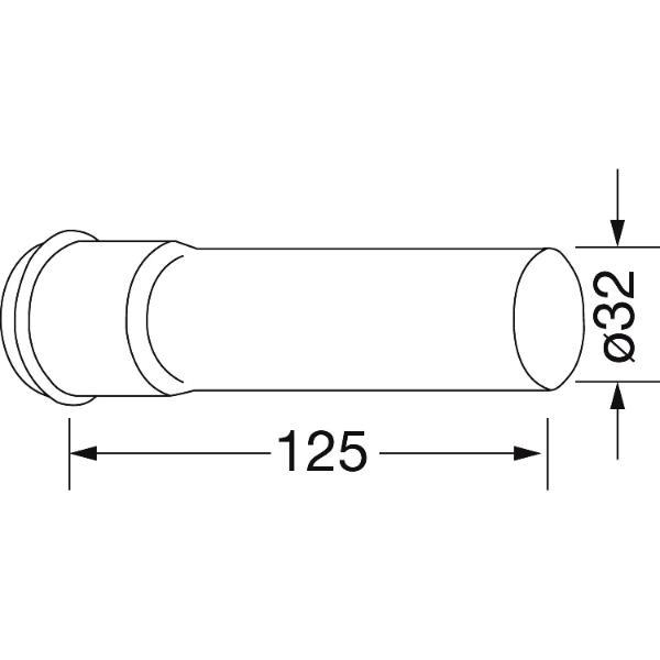 solido 5/4" x 32 mm Verlängerungsrohr