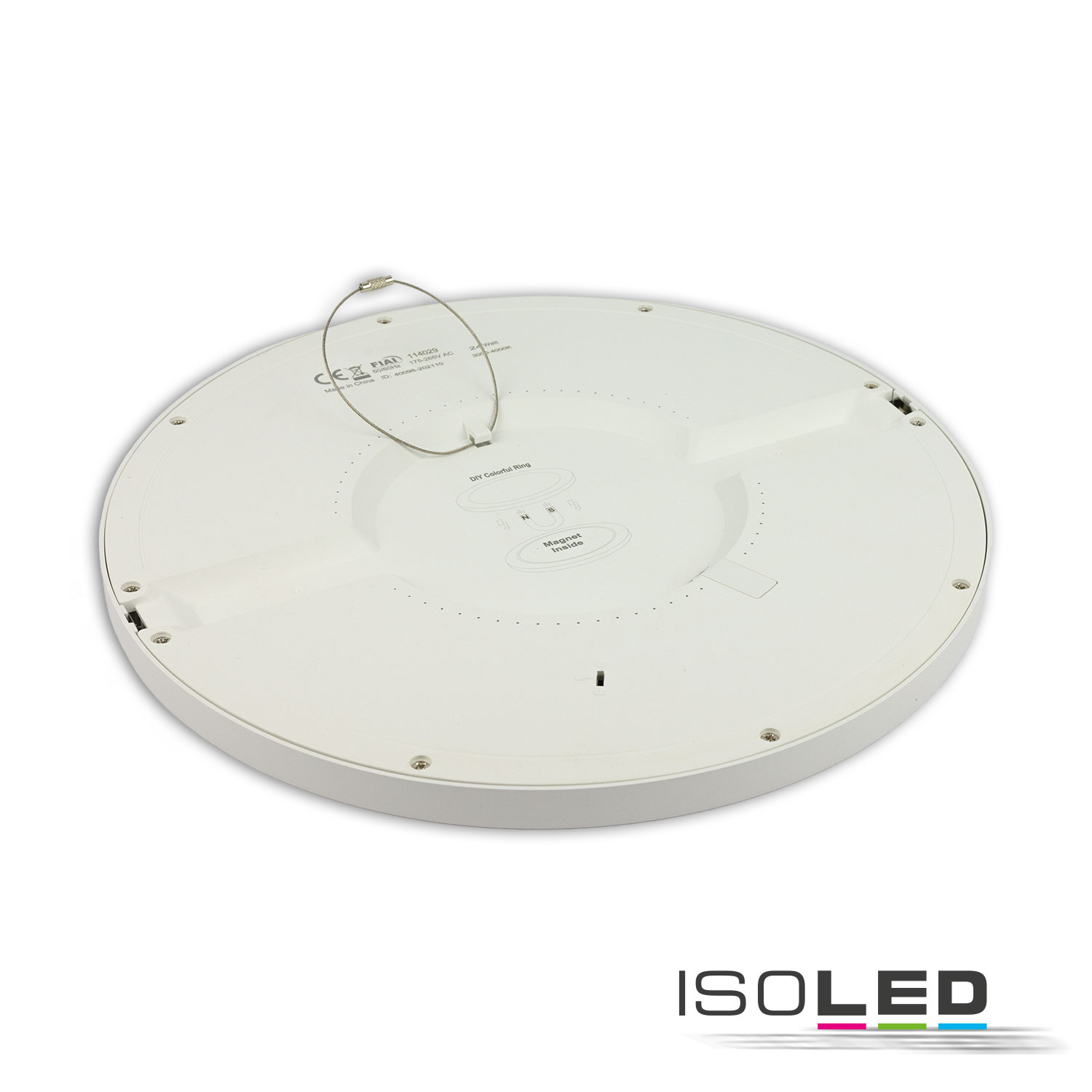 ISOLED LED Aufbau/Einbauleuchte Slim Flex 24W schwarz ColorSwitch 3000|3500|4000K
