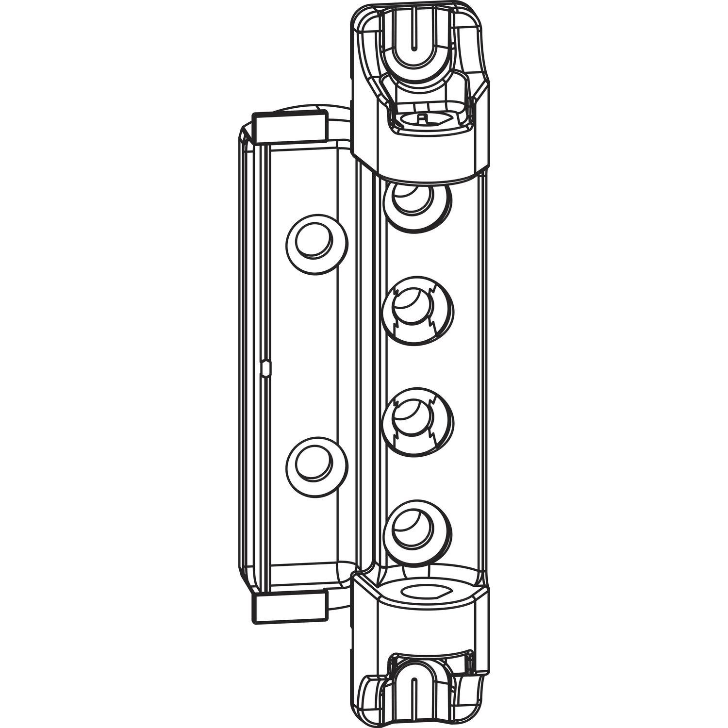 Maco #227471 MACO Scherenlager DT160, 12/20 mm, 160 kg, silber (227471)