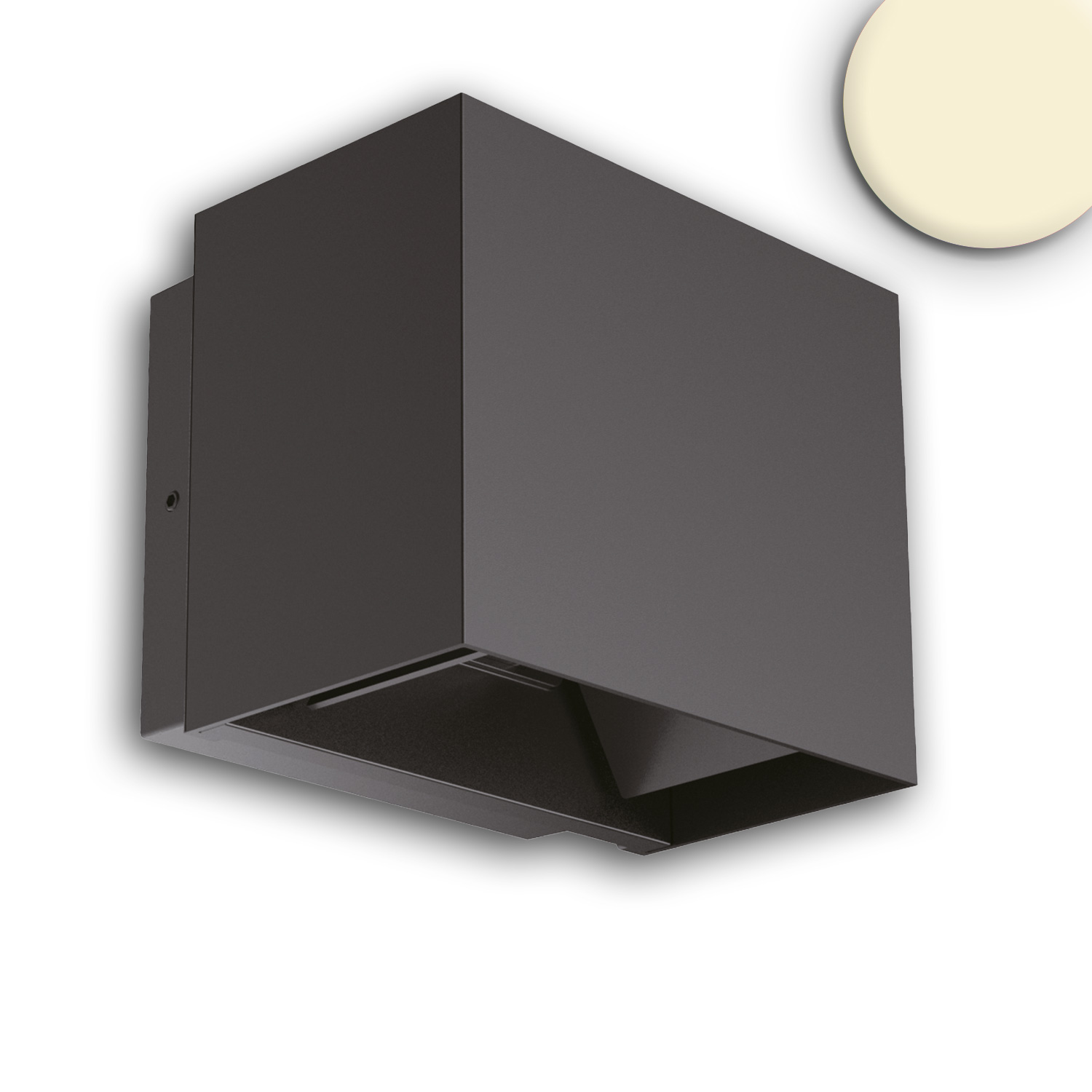 ISOLED LED Wandleuchte Up&Down 2x5W 15-120° IP65 schwarz warmweiß