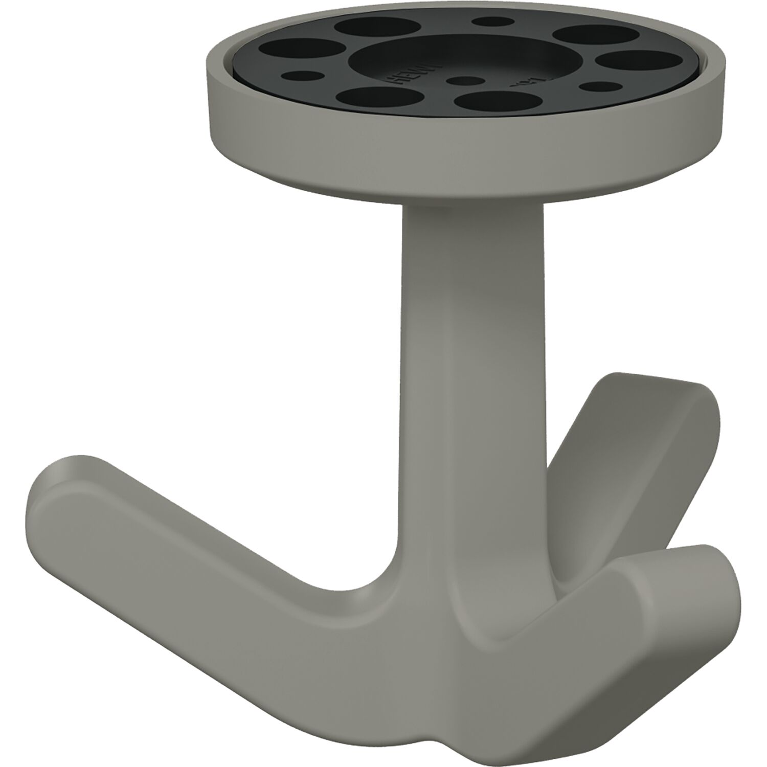 Dreifach-Drehhaken HEWI 477.94B030 elastisch, Kunstoff TPU felsgrau matt