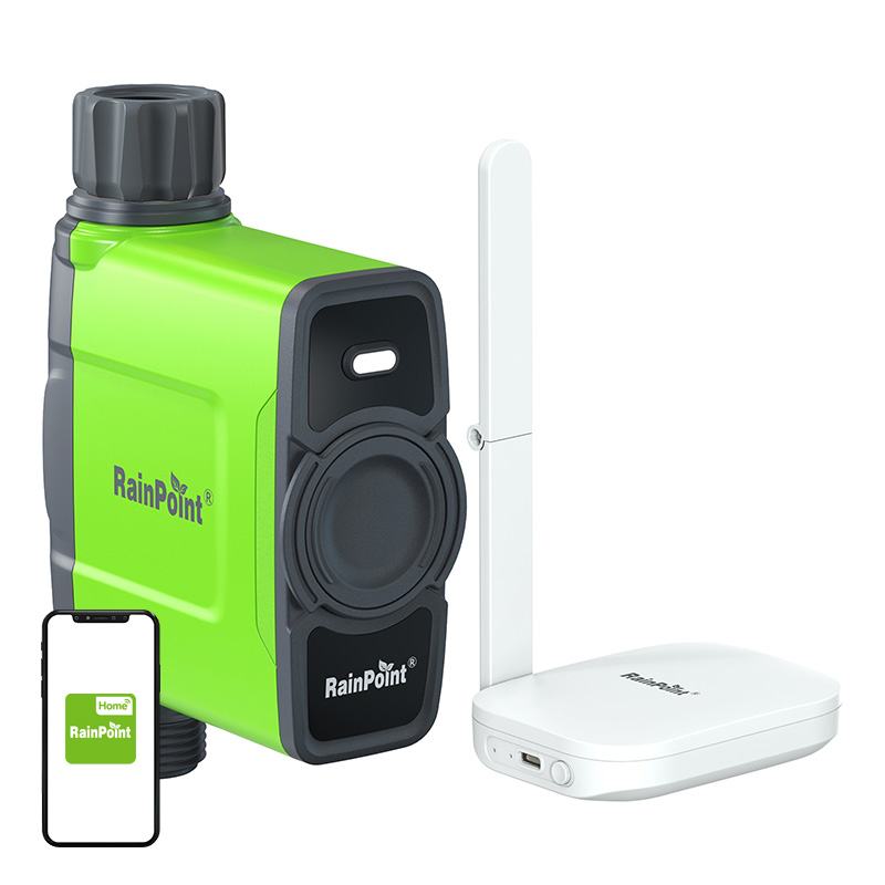 RainPoint Wifi 1-Zonen Bewässerungssteuerung mit Gateway HTV145FRF+HWG023WBRF