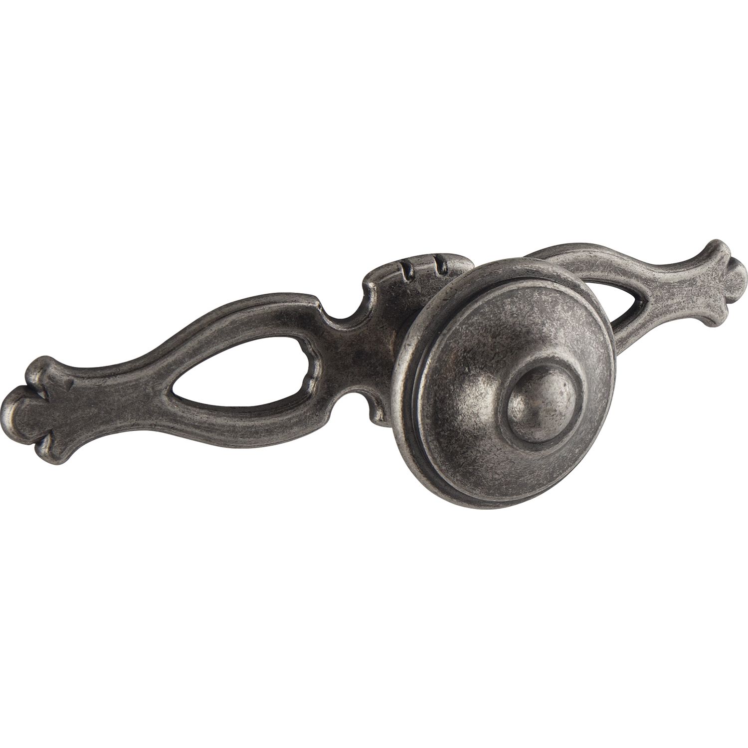 SIRO Knopf Flores mit Platte Breite 108 mm, Tiefe 31 mm, ZN zinnfärbig
