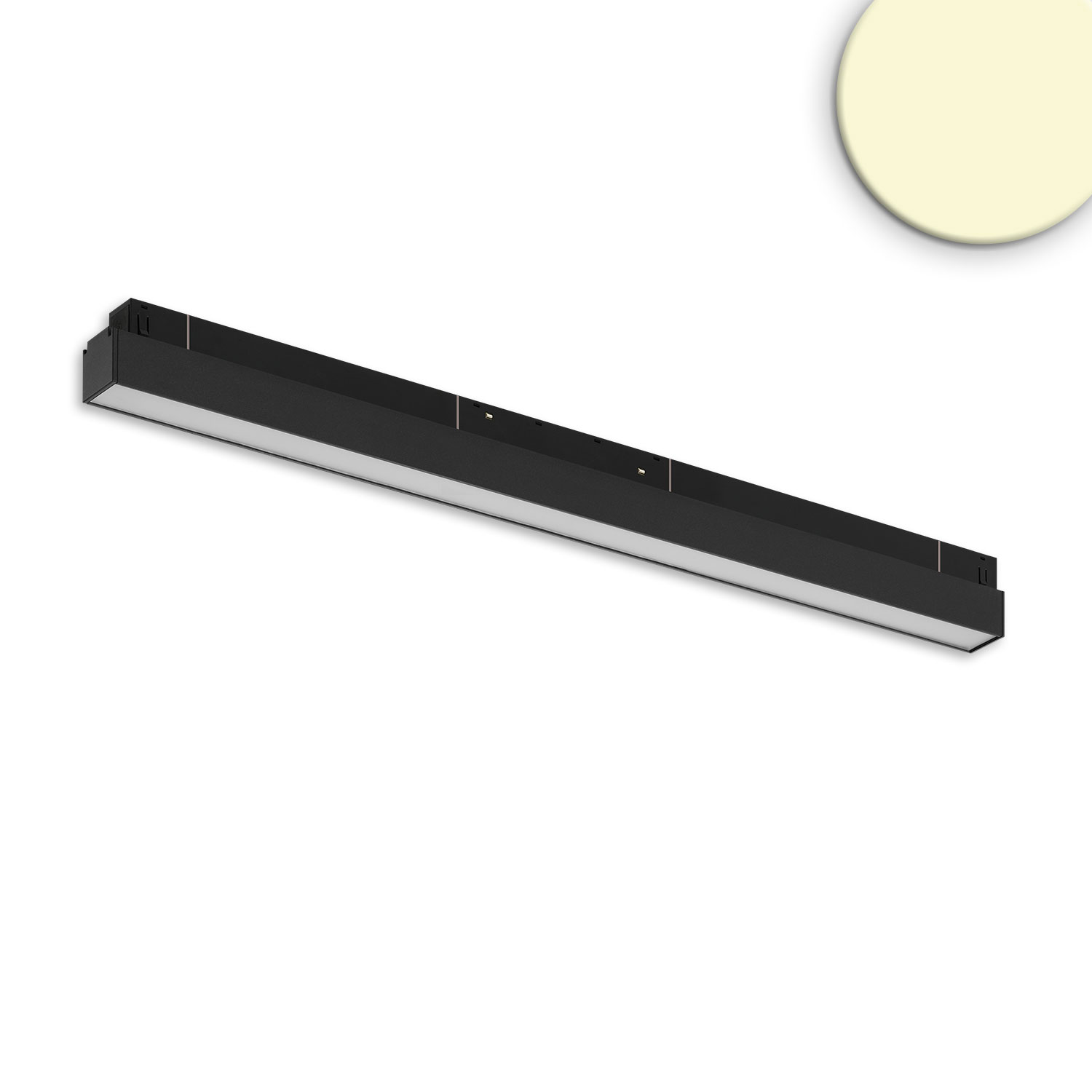 ISOLED Track48 Linearleuchte 60cm schwarz 20W 120° 48V DC 3000K,CRI90 Line+ DALI dimmbar
