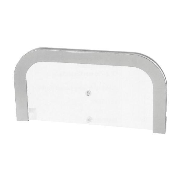 Durchreiche für 17 -24 mm Glasstärke, 300 x 152 mm, Kunststoff hellgrau