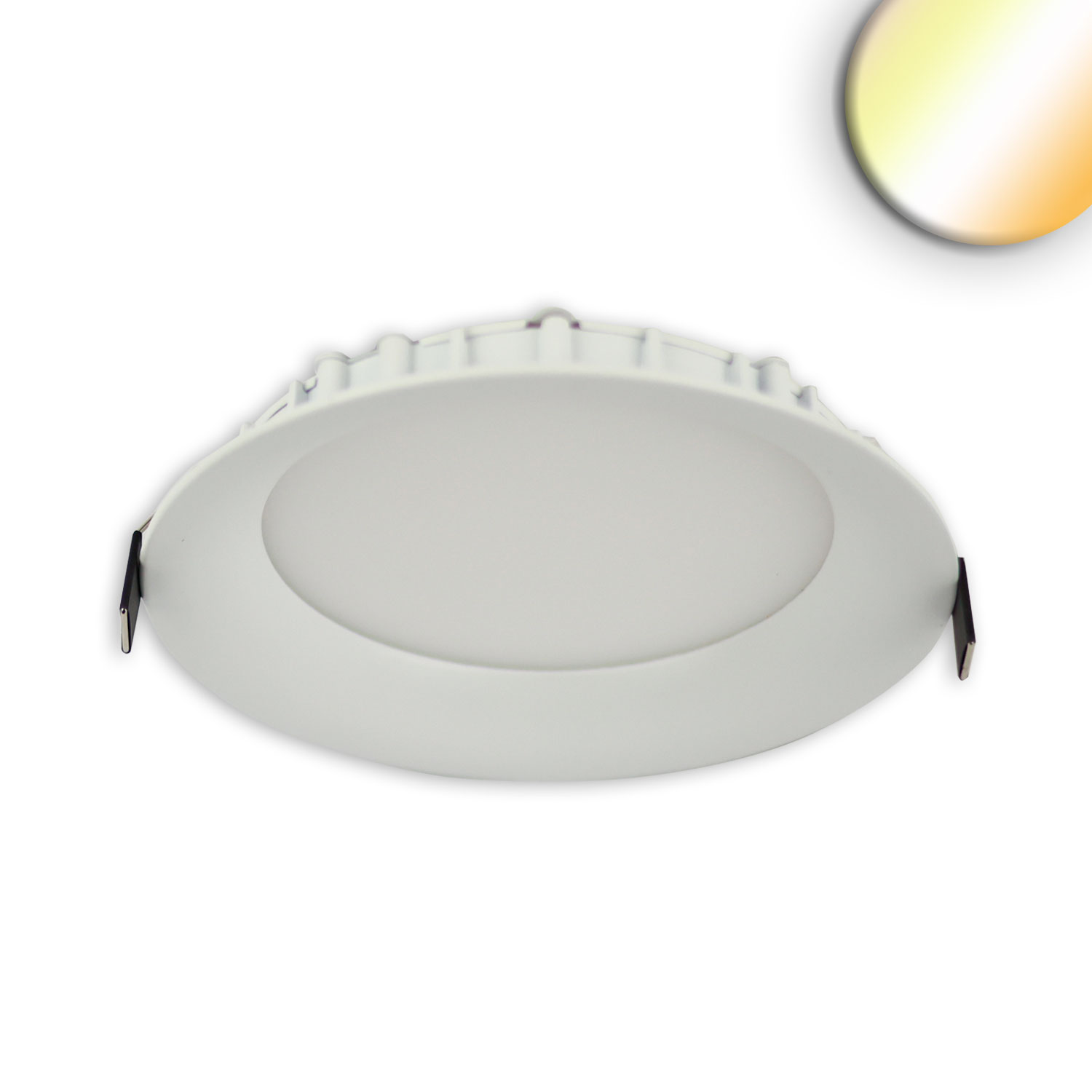 ISOLED LED Downlight 15W ultraflach ColorSwitch 2600|3100|4000K dimmbar